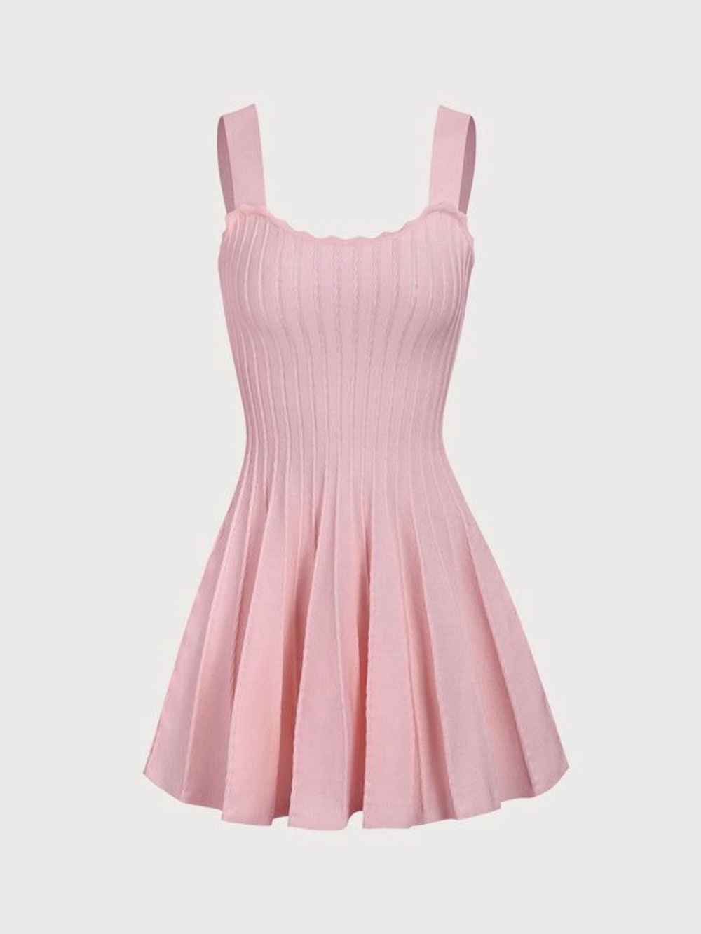 Rihoas Women's Light pink Knitted Sweater Dress